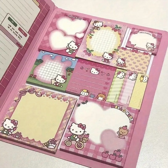 Sanrio Hello Kitty Self-Stick Notes, Stationary Book - Picture 3 of 4